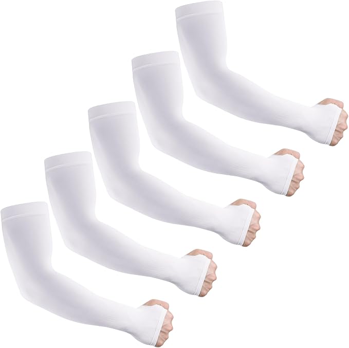LUOLIIL VOE Sun Protection Cooling Arm Sleeves for Men &Women,Compression Sleeves for Football, Golf & Volleyball