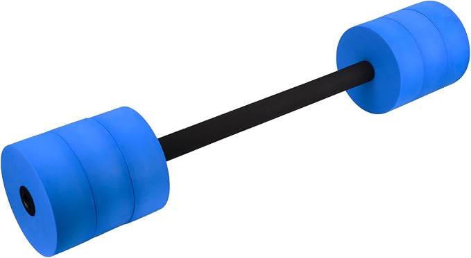 Hikeen Aquatic Exercise Dumbbells Water Dumbbell Pool Resistance Aquatic Fitness Barbells with 4 High-Density EVA Foam Pool Weights Dumbbells, for Water Aerobics Weight Loss