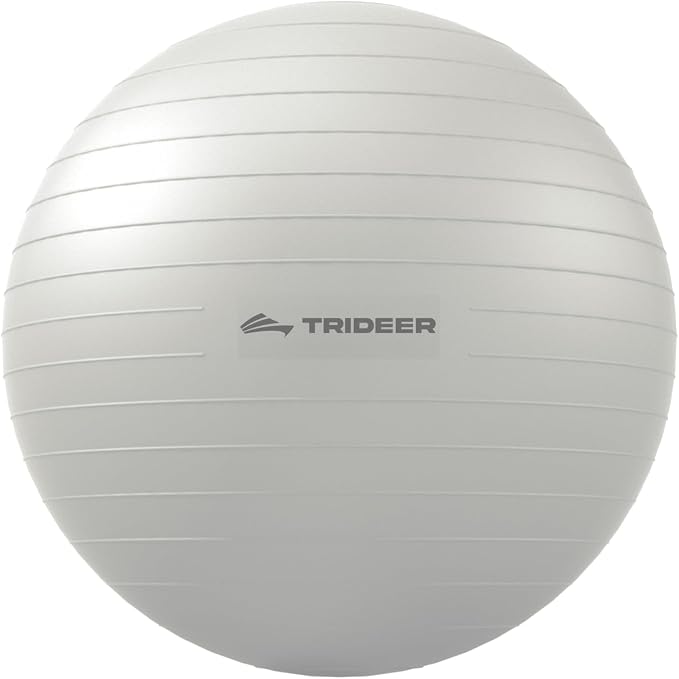 Trideer Yoga Ball for Exercise, Pilates, Core & Balance Training, Stability Ball for Pregnancy & Birthing Prep, Physical Therapy, Daily Stretching, Office Chair for Active Sitting, Quick Pump Included