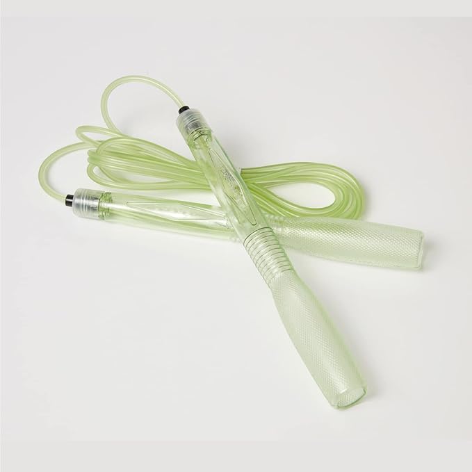 Skipping Jump Rope for Fitness Workout - Light Weight, Adjustable, Tangle Free, Excellent line control for Cardio Boxing, CrossFit, Training Exercise All Ages and Gender ( Special Luxury, KA-220, Made in Korea)