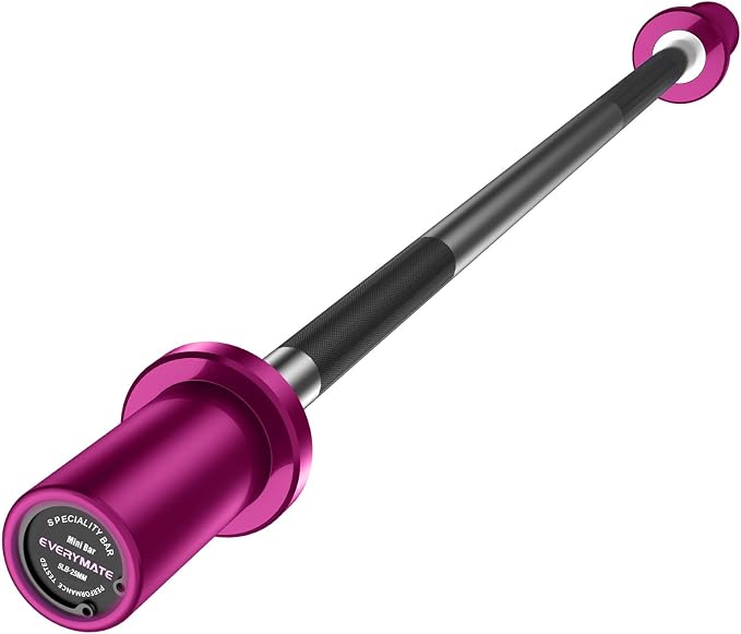 EVERYMATE 5LB Mini Barbell Bar Beginner Women Kid Barbell Total Body Workout Weighted Bar,for Strength Training, for Youth Children New Weightlifting