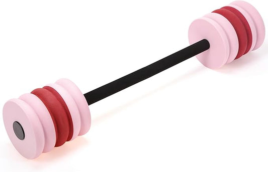 Soulchen Long Aquatic Exercise Dumbbells Pool Exercise Foam Water Weights Dumbbell Aquatic Pool Barbells with High Density EVA Foam for Swim Water Aerobics Workouts Loss