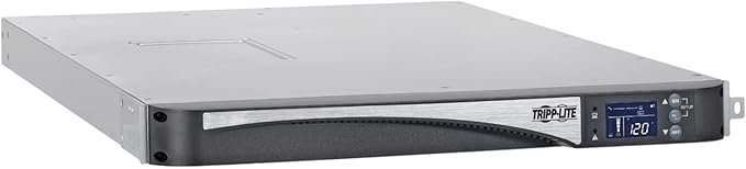 Tripp Lite Double-Conversion Smart Online UPS, 120V 2000VA 1600W, 5 NEMA 5-15R Outlets, Network Card Slot, LCD Status Screen, Expandable Battery, USB, DB9, 1U Rack Mount, 2-Year Warranty (SU2000LCD1U)