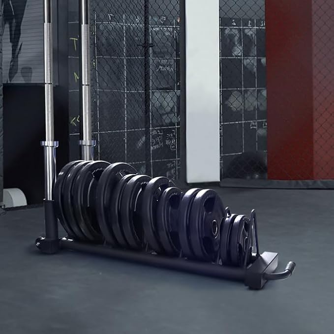 RitFit Weight Plates Rack, Weight Storage Rack with Barbell Bumper Weight Plates Holder for 2-Inch Weight Plates, Capable of Holding Up to 990 LBS