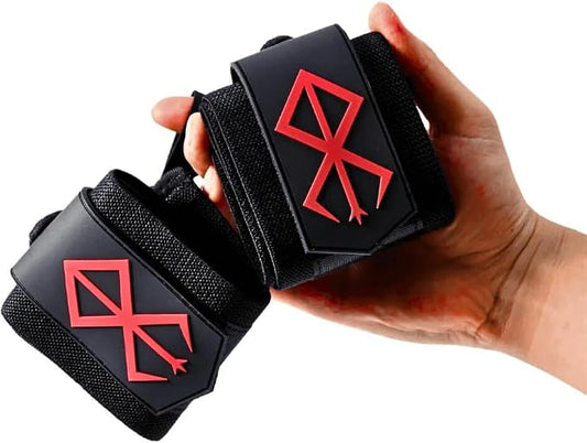 Anime Wrist Wraps Ideal for Weightlifting, Powerlifting, and Crossfit. One Size Fits All. Premium Wrist Support for Gym Workouts