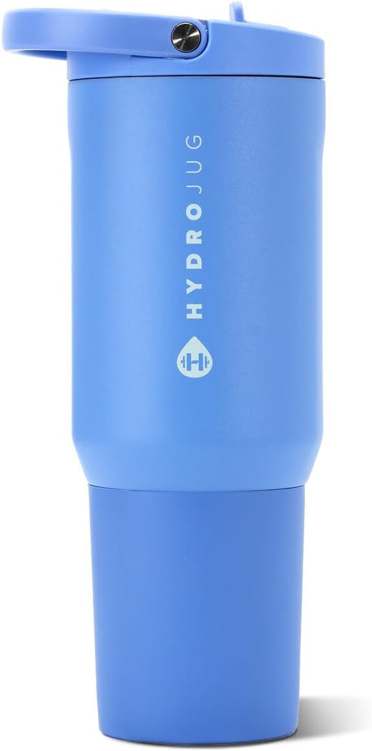 HydroJug Sport 20 oz Insulated Stainless Steel Water Bottle, Light Blue