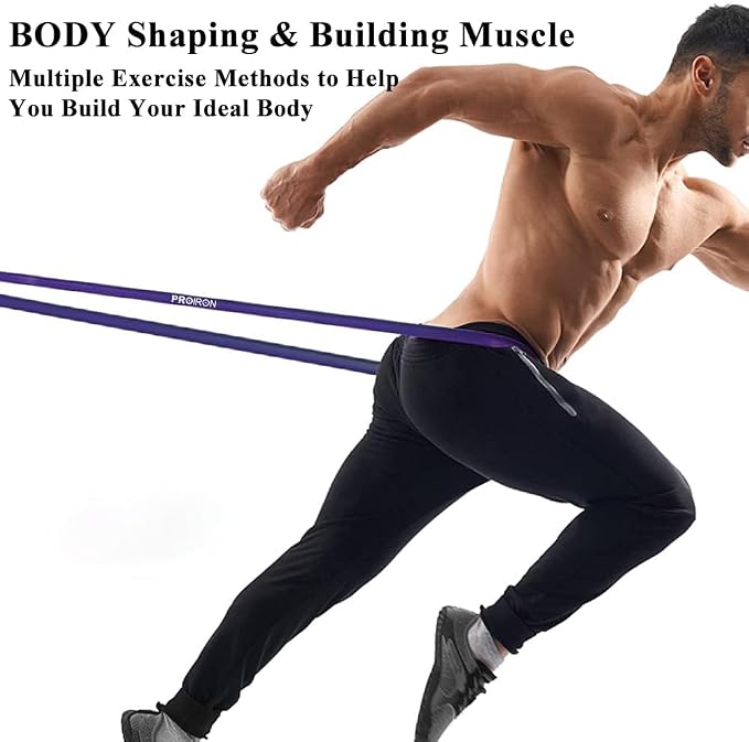 PROIRON Resistance Bands Pull Up Bands Comfortable Exercise Bands Anti-Slip Workout Bands for Pull up Dip Squat Gym Workout Physical Therapy Stretch Bands for Men & Women,Length 81.89in