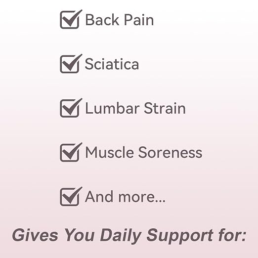Ultra Breathable & Thin Back Brace for Lower Back Pain – Lightweight, Adjustable Back Brace Belt for Women and Men | Comfortable Lumbar Compression Brace for Sciatica, Scoliosis, Wear Under Clothing