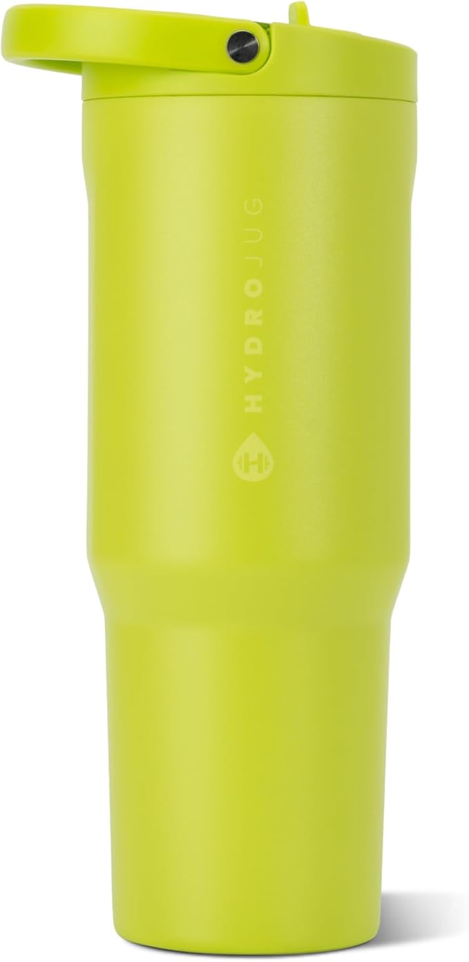 HydroJug Sport 32 oz Insulated Stainless Steel Water Bottle, Lemon Lime