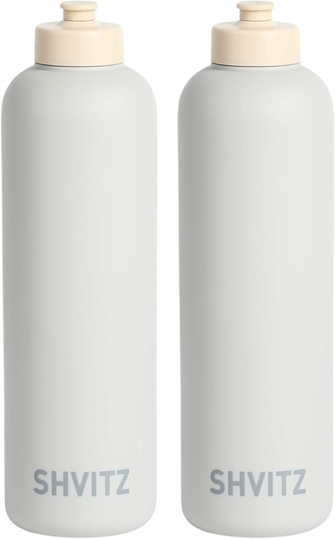 Sports Water Bottle - Soft-Touch Squeezable Body with One-Hand Spout- Lightweight, No Spill Water Bottle, for Gym, Cardio & Outdoor Sports - BPA Free - Water Bottle for Active Lifestyle - 24oz