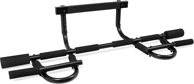 Upgrade Pull Up Bar for Doorway - Max Capacity 330 lbs, Portable Upper Body Workout Bar for Strength Training