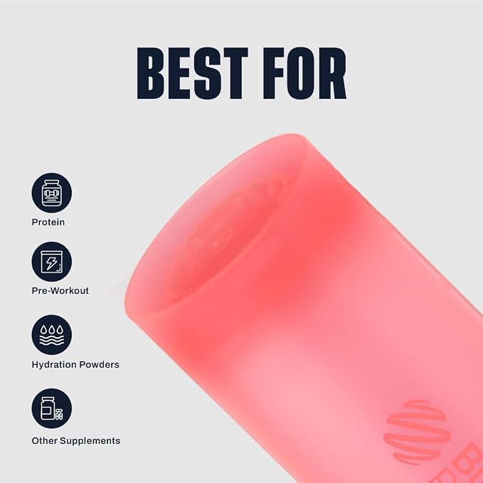 BlenderBottle Classic V2 Plastic Shaker Bottle 20oz Black/Navy/Pink, 3-Pack