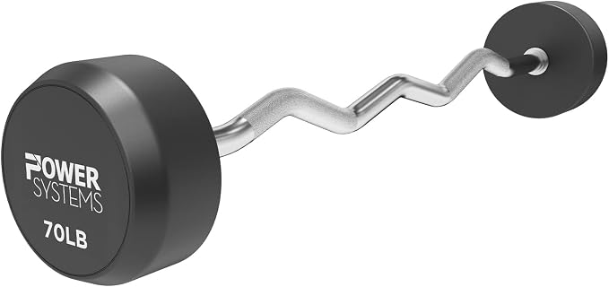 Power Systems ProStyle Fixed Barbell with EZ Curl Handle