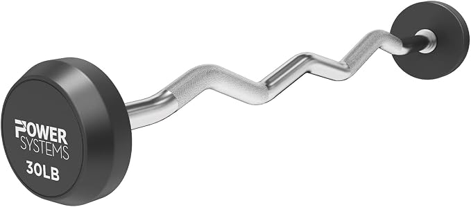 Power Systems ProStyle Fixed Barbell with EZ Curl Handle