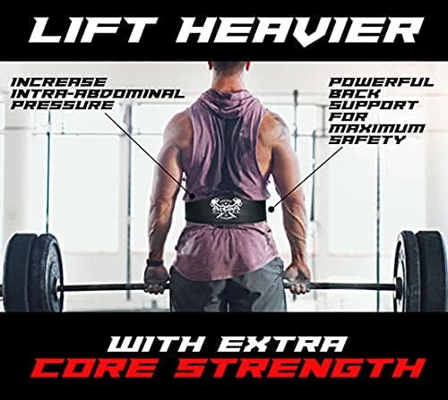 Arsa Fitness Weightlifting Adjustable Lever Belt for Men & Women Real Cow Hide Leather for Powerlifting Back Support Workout Deadlifts Squats 10MM Thickness 4" Width - Nighthawk