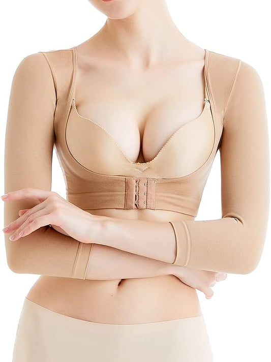 KSKshape Arm Shaper for Women Arm Compression Sleeves Post Surgical Slimming Sleeves Posture Corrector Tops Shapewear