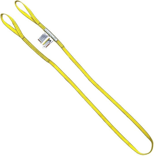 LIFTEX® - Trusted Since 1955 | Polyester Flat Eye Lifting Sling | 1-4" Widths, 3-30' Lengths, 2-Ply | Lifting Rigging Moving Hoisting Straps (1" 2-Ply Flat Eye | 3200 lbs Vertical, 6 FEET)