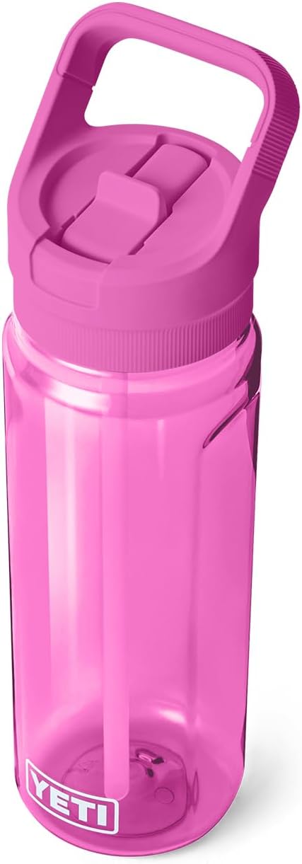 YETI Yonder 750 ml/25 oz Water Bottle with Yonder Straw Cap, Wildflower Fuchsia