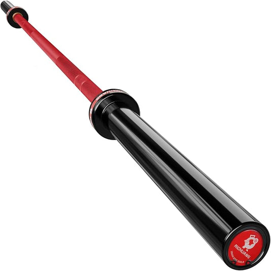 7ft Olympic Barbell 28mm 45lb – 500/700/1000LB Bar for Home Gym | Ceramic coated steel. Smooth spinning sleeves. Fits 2" plates. For snatch, clean and jerk, squats, deadlifts, bench press.