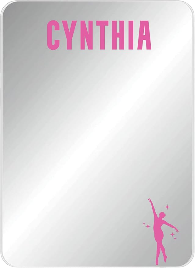 Personalized Sports Player Fan Team Club Locker Mirror Magnet – Back to School Decor, Colorful Magnetic Organizer Accessory for Gym, Home, Office & Refrigerator (Dancer Dance)