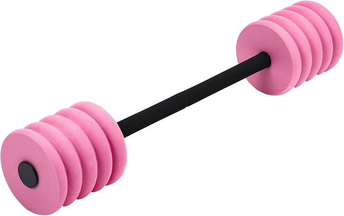 Soulchen Long Aquatic Exercise Dumbbells Pool Exercise Foam Water Weights Dumbbell Aquatic Pool Barbells with High Density EVA Foam for Swim Water Aerobics Workouts Loss