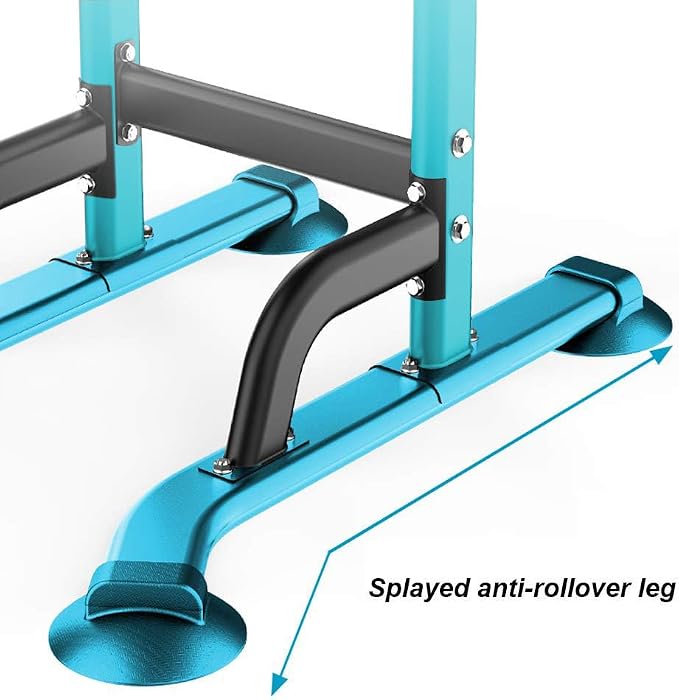 SogesHome Multi-Function Power Tower Pull Up Bar Dip Station for Home Gym | Height Adjustable PullUp Dip Stand, Full Body Strength Training Equipment, Fitness Workout for Push Ups Dips, 330LB Capacity
