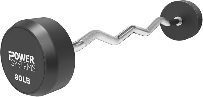 Power Systems ProStyle Fixed Barbell with EZ Curl Handle