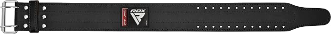 RDX Weight Lifting Belt for Men Women, IPL USPA Approved, 6mm Thick 100% Leather, 4” Powerlifting Back Support, Squat Deadlift Bodybuilding Exercise Fitness Gym Workout Strength Training up to 700 LBS