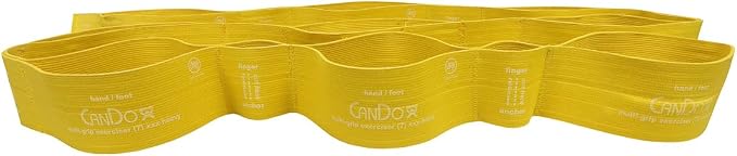 CanDo Multi-Grip 6 Foot Exercise Resistance Band with Hand/Foot Loops for Total Body Workouts, Training, Rehab, Stretching and Therapy