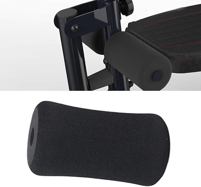 Foam Foot Pad Roller for Ab Machine - High Density Replacement Cushion for Leg Curl Attachment, Sit Up Board & Decline, Black 20x70x130mm(23 * 97 * 175mm)