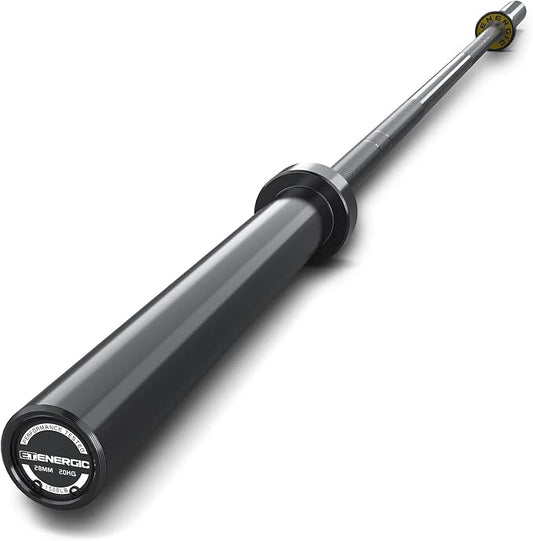 7FT Alloy Steel Olympic Barbell, 1500LB 45LB | 28mm knurled grip bar with needle bearings, chrome finish, 2-inch plate fit, and 1500LB capacity for heavy lifts