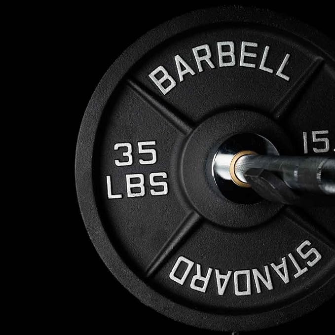 Weight Plate Pairs and Sets from Barbell Standard | Powder Coated & Extremely Durable | Fits 2" Olympic Barbells | 2% Tolerance Guarantee