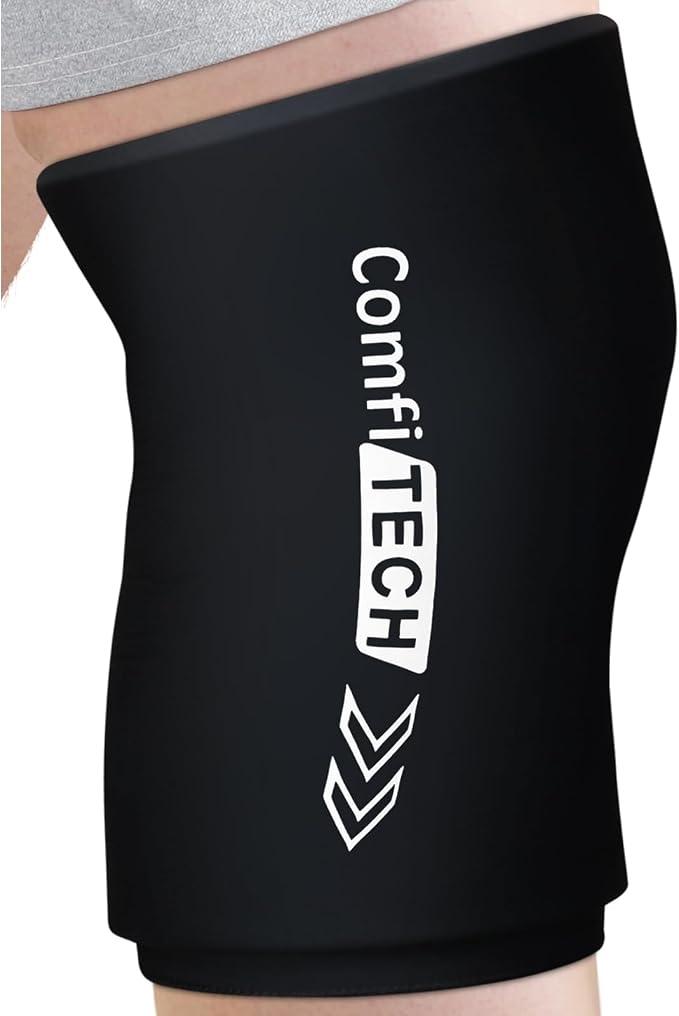 ComfiTECH Reusable Knee Ice Pack Wrap, Flexible Cold Gel Pack Sleeve, XL | Ice Gel Sleeve for Knee, Calf and Hamstring, Cold Compression for Soothing Meniscus Tear, Muscle Discomfort & Sports Recovery
