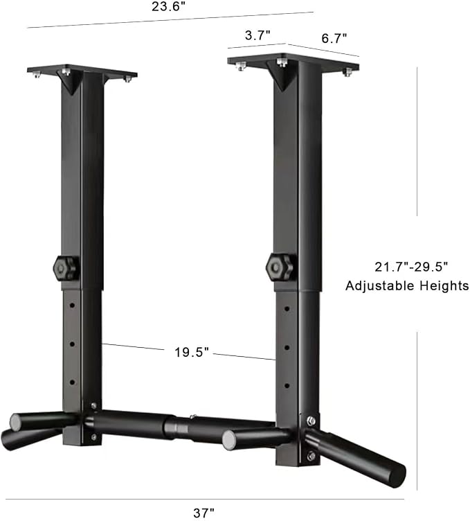 Ceiling Mounted Pull Up Bar, Joist Mount Chin Up Bar