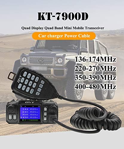 KT-7900D Mini Mobile Radio KT7900D 25W Quad Band Quad Standby Car Radio Walkie Talkie