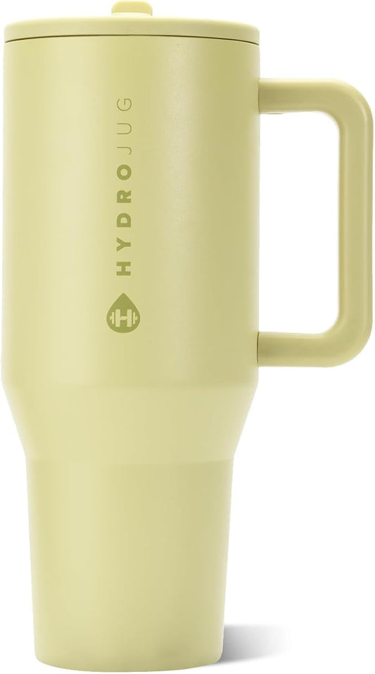 HydroJug Traveler 40oz, Insulated Tumbler with Handle & Straw, Olive