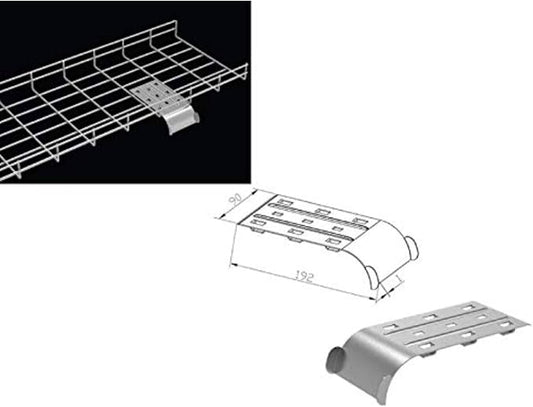 Kable Kontrol Water Fall Cable Guider - Tray Dividing and Routing - Wire Mesh Management Rack Basket, Zinc Plated Steel NEC Approved for Network, Fiber Optic, Cabling Accessory