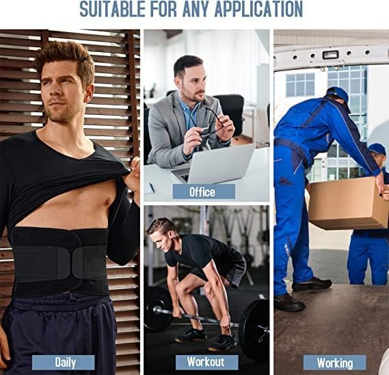 Neoprene Waist Trimmer Ab Belt for Men Waist Trainer for Women Corset Slimming Body Shaper Workout Sauna Sweat Band