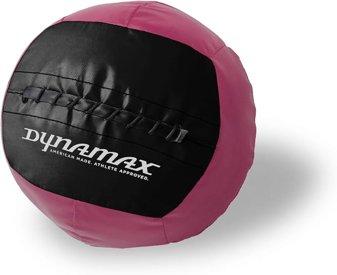Dynamax Mini Medicine Ball, 2–12 lb Soft Shell Wall Ball, 10-Inch Weighted Exercise Ball for Strength Training, Core Workouts, Conditioning & Functional Fitness