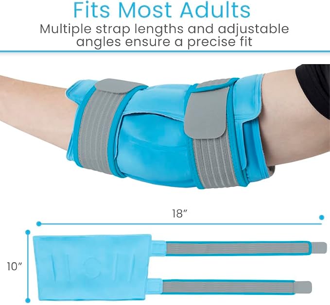 Arctic Flex Elbow Ice Pack Wrap for Tendonitis & Tennis Elbow - Reusable | Hot & Cold Brace Sleeve for Women & Men - Gel Ice Pack for Golfer's Elbow, Bursitis, Swelling & Post-Surgery Recovery