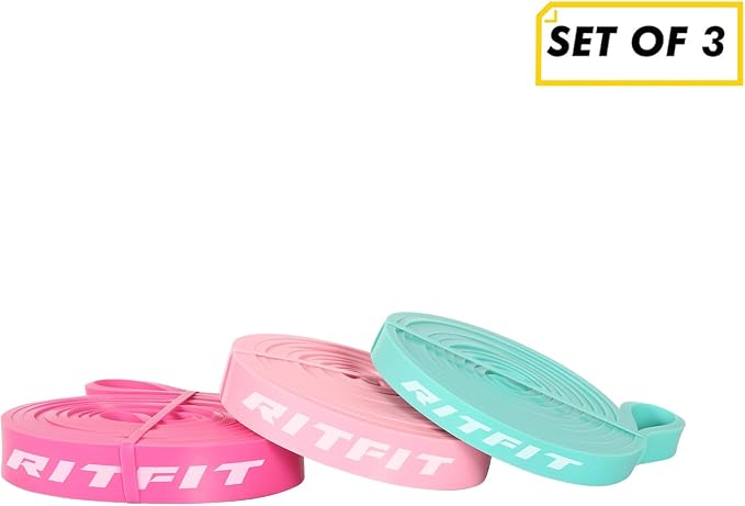 RitFit Pull Up Assist Band in Natural Latex for Stretching and Mobility | Resistance Band,Eco-Friendly Latex, Pull-Ups Powerlifting, Physical Therapy Rehab, Full-Body Training, Mobility Training