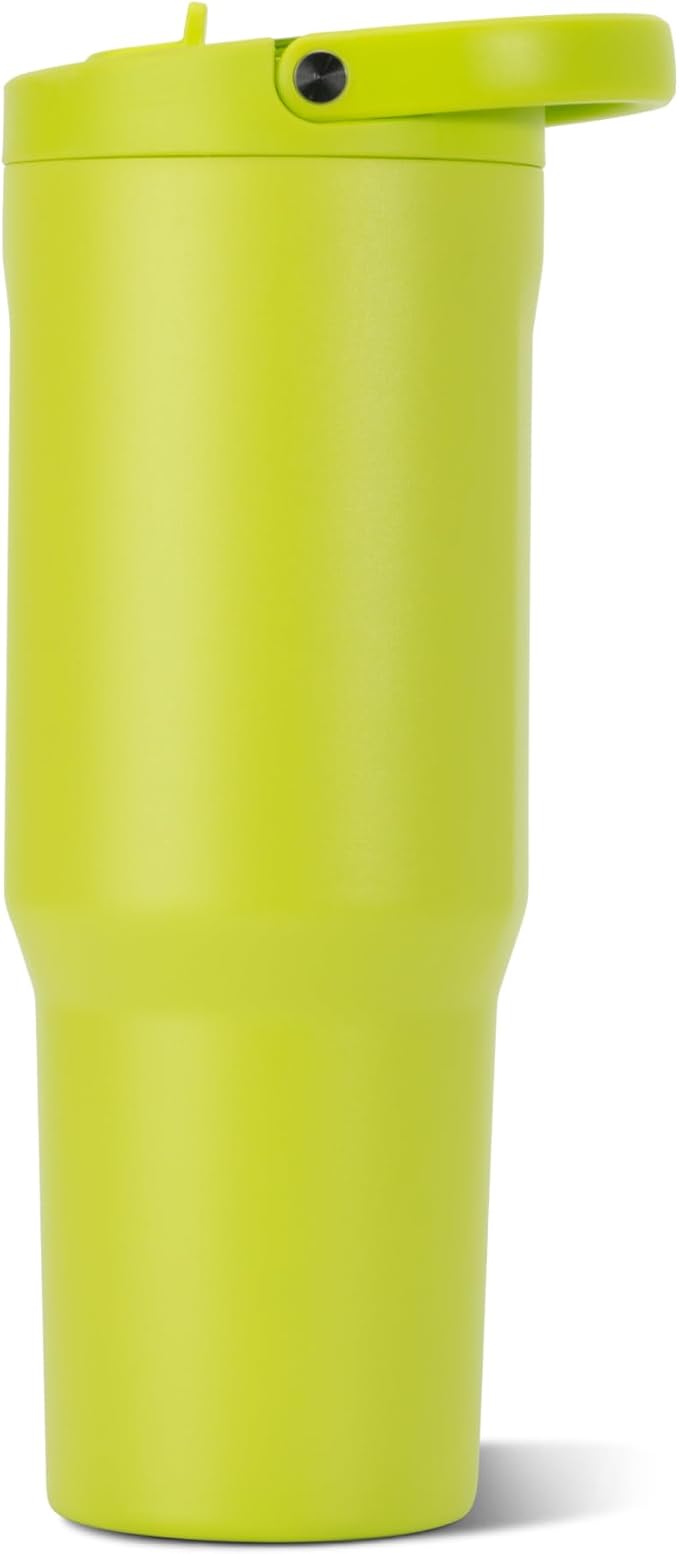 HydroJug Sport 40 oz Insulated Stainless Steel Water Bottle, Lemon Lime