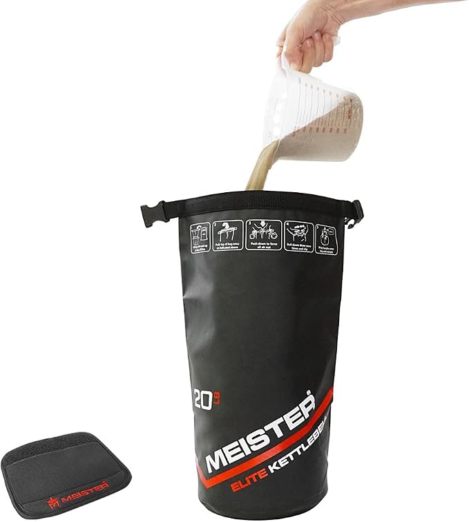 Meister Elite Portable Sand Kettlebell - Soft Sandbag Weight