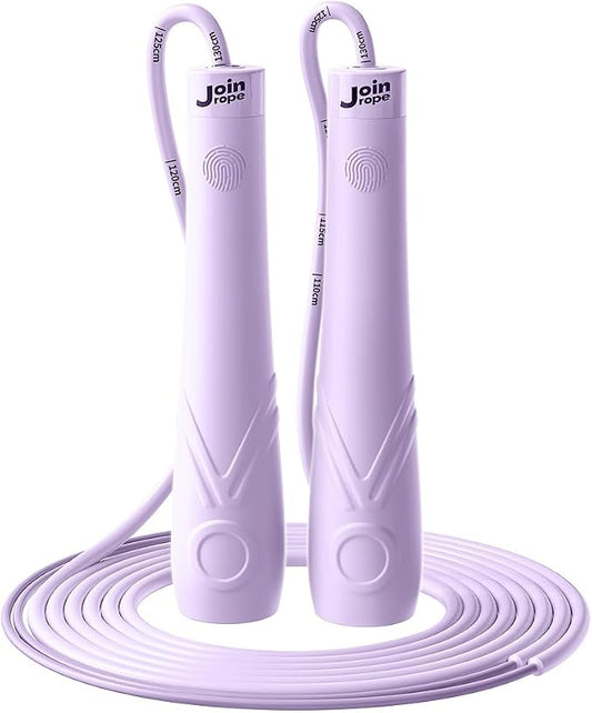 Kids Jump Rope for Children-Adjustable Speed Skipping Rope with Dual Bearings, Segmented Anti-Tangle Cord, Silicone Handles, Indoor Outdoor Fitness Toy for Boys & Girls