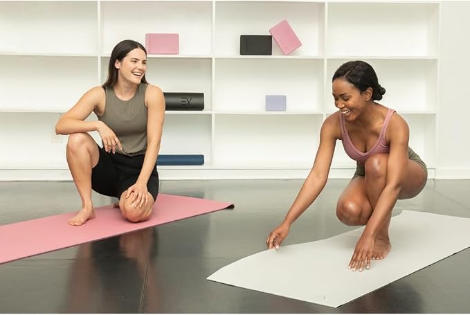 Everyday Yoga Deluxe Mat, Spacious 72"x24" Non-Slip Yoga Mat for Comfortable Home Workouts, 3-5mm Extra Thick
