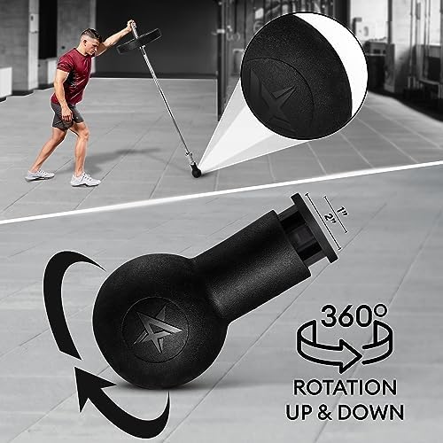 Yes4All Exercise Machine Adjustable T Bar Row Attachment, D Row Handle/Landmine Handle Attachment with Textured Rubber Handles