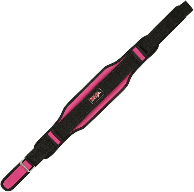 MRX Weight Lifting Belt with Double Back Support Gym Training 5" Wide Belts 11 Colors