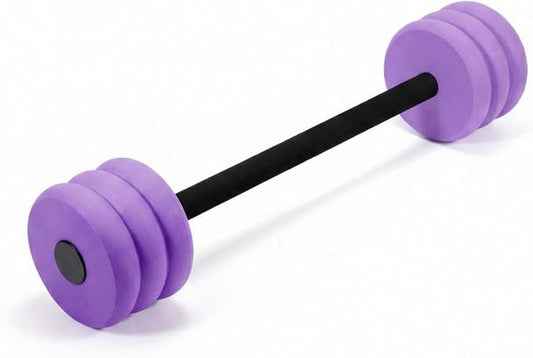 Soulchen Long Aquatic Exercise Dumbbells Pool Exercise Foam Water Weights Dumbbell Aquatic Pool Barbells with High Density EVA Foam for Swim Water Aerobics Workouts Loss