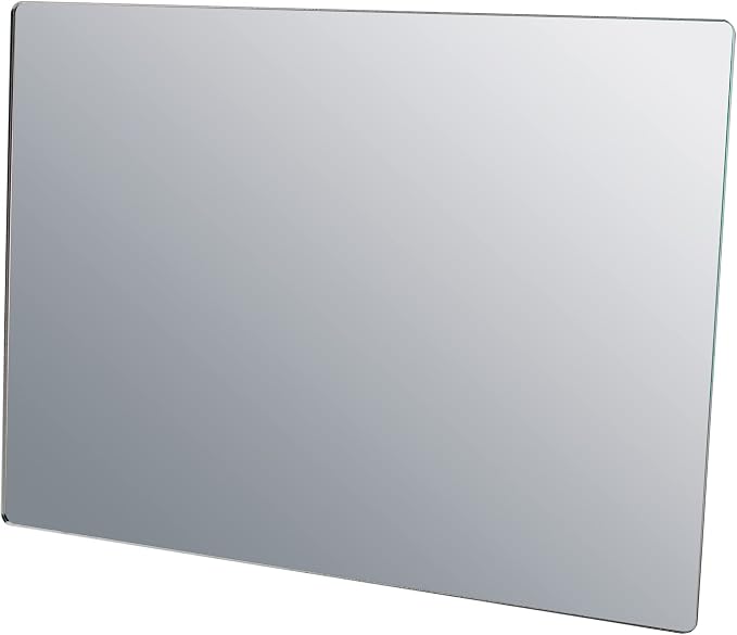 Marketing Holders 6 Pack Acrylic Mirror Sheet 8.5" x 11" Replacement DIY Reflective Plastic Tile Portable Lightweight Flat with Rounded Corners for Boats RVs and Classrooms