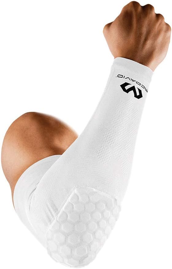 McDavid Elbow and Arm Compression Sleeve with HEX padding. For Basketball, Football, Baseball and more.